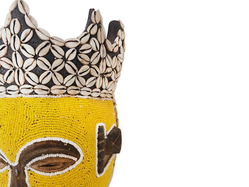 Yellow Bamileke Mask